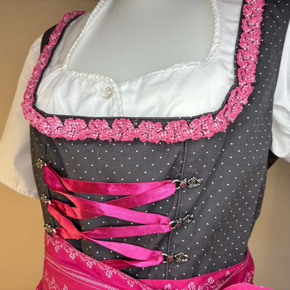 Authentic German Oktoberfest Dirndl Set ~Size 14 US – Hammerschmid + Alphorn - Picture 8 of 8